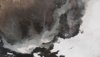 Illustration for article titled Here's What That Choking Blanket of Smog Over China Looks Like From Space